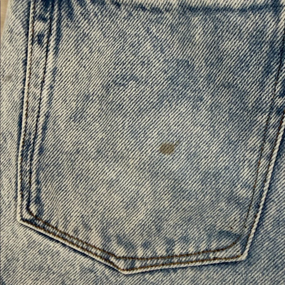 GOOD AMERICAN Women's Light Blue Distressed Wide Leg Jeans size 00/24 - Picture 6 of 14